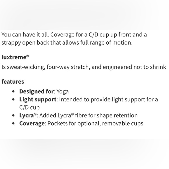 Lululemon sz 12 Free To Be Serene Bra *Light Support, C/D Cup Grey strappy vguc - Picture 8 of 8